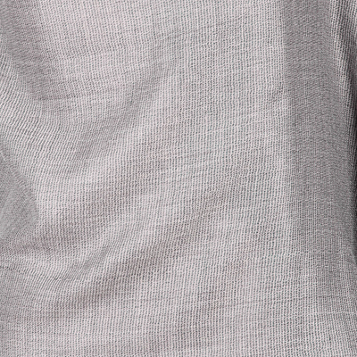 Wool blend shawl, 'Subtle Delight' - Indian Hand Loomed Grey Wool Viscose Shawl