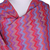 Wool shawl, 'Poppy Romance' - Colorful Zigzag Wool Shawl Handloomed in Indian