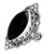 Onyx cocktail ring, 'Midnight Grandeur' - Hand Made Sterling Silver Onyx Cocktail Ring from India (image 2e) thumbail