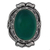 Onyx cocktail ring, 'Green Splendor' - Hand Made Sterling Silver Green Onyx Cocktail Ring India