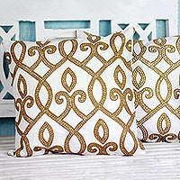 Cotton cushion covers, Burning Flame (pair)