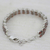 Garnet tennis bracelet, 'Fiery Glam' - 41 Garnets on 925 Silver Tennis Bracelet Jewelry from India (image 2c) thumbail