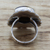 Tiger's eye cocktail ring, 'Halo of Petals' - Hand Made Sterling Silver Tiger's Eye Cocktail Ring India (image 2c) thumbail