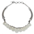 Sterling silver waterfall necklace, 'White Petals' - White Chalcedony and Sterling Silver Choker Necklace