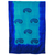 Silk shawl, 'Paisley Fascination in Cyan' - Hand Woven Blue Silk Shawl Paisley Motifs from India