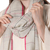 Wool shawl, 'Off-White Sophistication' - Wool Patterned Shawl in Off-White from India