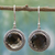 Smoky quartz dangle earrings, 'Smoky Brilliance' - Handmade Smoky Quartz Sterling Silver Dangle Earrings