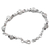 Moonstone and sapphire link bracelet, 'Moon Blue' - Sterling Silver Moonstone Sapphire Link Bracelet India (image 2e) thumbail