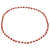 Vergoldete lange Perlenkette aus Karneol - Handgefertigte vergoldete Karneol-Perlenhalskette aus Indien