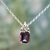 Amethyst pendant necklace, 'Indian Grace in Purple' - Hand Made Faceted Amethyst Pendant Necklace from India