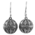 Sterling silver dangle earrings, 'Dancing Globes' - Handmade Sterling Silver Dangling Globe Earrings from India