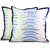 Embroidered cushion covers, 'Blue Waves' (pair) - Pair of Polyester Cushion Covers with Calming Wave Design