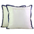 Embroidered cushion covers, 'Blue Waves' (pair) - Pair of Polyester Cushion Covers with Calming Wave Design