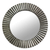 Aluminum wall mirror, 'Silvery Rays' - Aluminum Distressed Circular Wall Mirror from India (image 2a) thumbail