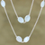Chalcedony long station necklace, 'Aqua Princess' - Aqua Chalcedony Sterling Silver Station Necklace