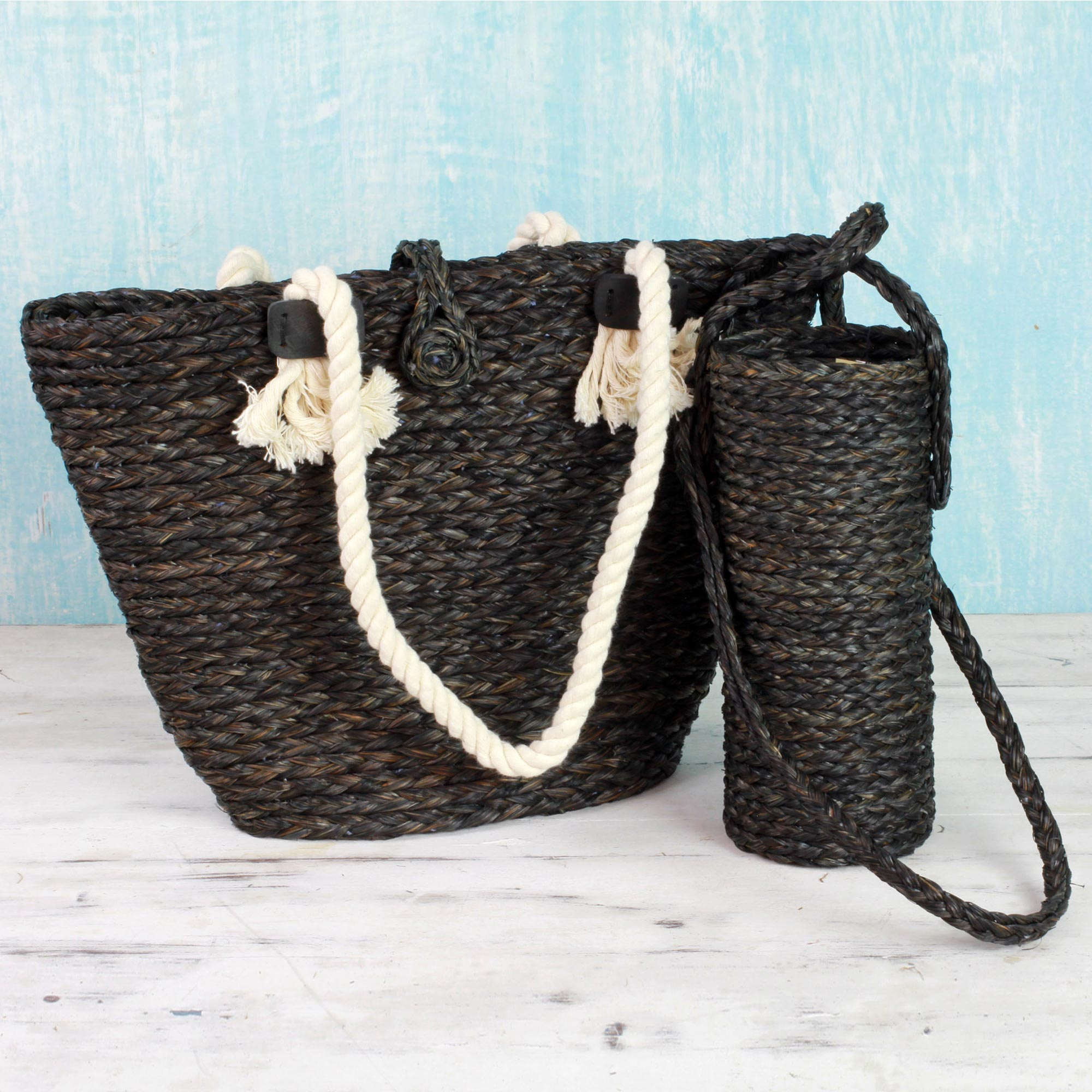 tote with bottle holder