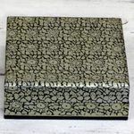 Decorative wood box, 'Silver Bloom' - Artisan Crafted Floral Motif Weeping Willow Wood Box