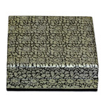 Decorative wood box, 'Silver Bloom' - Artisan Crafted Floral Motif Weeping Willow Wood Box