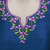 Silk tunic, 'Blue Silk Allure' - Hand Embroidered Handwoven Blue Silk Tunic from India (image 2e) thumbail