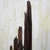 Wood sculpture, 'Magical Touch' - Hand Carved Driftwood Abstract Sculpture from India