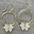 Vergoldete Ohrhänger - Vergoldete Schmetterlingsohrringe aus 925er Silber und Zirkonia