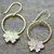 Gold plated dangle earrings, 'Butterfly Grandeur' - Gold Plated 925 Silver & Cubic Zirconia Butterfly Earrings