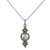 Cultured pearl and peridot pendant necklace, 'Green Rays' - Peridot Cultured Pearl Pendant Necklace from India