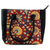 Batik cotton tote handbag, 'Floral Thicket in Crimson' - 100% Cotton Batik Tote Handbag in Crimson from India