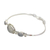 Rainbow moonstone pendant bracelet, 'Icy Surface' - Sterling Silver Rainbow Moonstone Pendant Bracelet