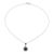 Blautopas- und Lapislazuli-Anhänger-Halskette, „Blue Eternity“ – Silberne Blautopas-Lapislazuli-Anhänger-Halskette aus Indien