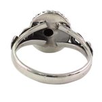 Malachite cocktail ring, 'Hypnotic Forest' - Artisan Designed Sterling Silver and Malachite Cocktail Ring