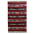 Wool area rug, 'Cherry Delight' (4x6) - Hand Woven Striped Wool Area Rug in Cherry (4x6) from India thumbail