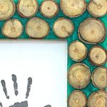 Bamboo and wood photo frame, 'Bamboo Glory' (4x6) - Bamboo Rectangular Wood Photo Frame (4x6) from India