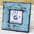 Wood photo frame, 'Rustic Blue' (3x3) - Light Blue Square Wood Photo Frame (3x3) from India thumbail