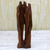 Driftwood sculpture, 'Nature's Delight II' - Hand Carved Brown Driftwood Sculpture by India Artisan (image 2) thumbail