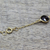 Gold plated smoky quartz and onyx station necklace, 'Fair Springtime' - Gold Plated Smoky Quartz Onyx Station Necklace from India (image 2c) thumbail