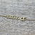 Halskette mit vergoldetem Chalcedon-Anhänger - Vergoldete Chalcedon-Anhänger-Halskette aus Indien