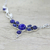 Lapis lazuli pendant necklace, 'Blue Grove' - Lapis Lazuli Sterling Silver Pendant Necklace from India