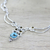 Citrine pendant necklace, 'Radiant Princess' - Sterling Silver Citrine Turquoise Pendant Necklace