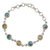 Citrine link bracelet, 'Seashore Radiance' - Citrine and Composite Turquoise Link Bracelet from India (image 2a) thumbail