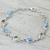 Citrine link bracelet, 'Seashore Radiance' - Citrine and Composite Turquoise Link Bracelet from India (image 2b) thumbail
