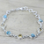 Citrine link bracelet, 'Seashore Radiance' - Citrine and Composite Turquoise Link Bracelet from India (image 2c) thumbail