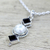 Garnet and cultured pearl pendant necklace, 'Red Guardians' - Garnet and Cultured Pearl Pendant Necklace from India (image 2b) thumbail
