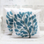 Cotton cushion covers, 'Tree of Life' (pair) - Cotton Cushion Covers with Acrylic Tree Embroidery (Pair)