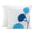 Cotton cushion covers, 'Dahlia Flowers' (pair) - Embroidered Floral Cotton Cushion Covers (Pair) India (image 2a) thumbail