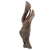 Reclaimed wood sculpture, 'Poetic Mood' - Hand Made Driftwood Sculpture from India with Human in Tree thumbail