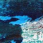 'Fantasy' - Multicolored Expressionist Painting of a Blue Face India