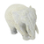 Soapstone figurine, 'Elephant Grandeur' - Hand Carved Soapstone Elephant Figurine from India
