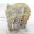 Specksteinstatuette 'Elefantenkönig' - Handgeschnitzte Elefantenstatuette aus Speckstein aus Indien