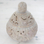 Soapstone decorative jar, 'Elephant Harmony' - Handcrafted Soapstone Candy Jar from India